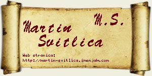Martin Svitlica vizit kartica